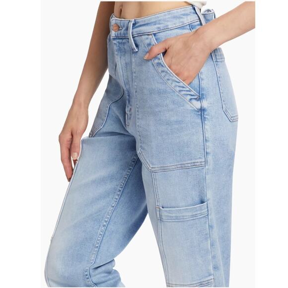 MOTHER The Private Double Pocket Skimp Straight Leg Jeans Tea Time NWOT - Picture 5 of 16